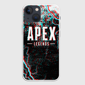 Чехол для iPhone 13 mini с принтом APEX LEGENDS GLITCH в Екатеринбурге,  |  | Тематика изображения на принте: apex | apex legends | battle | battle royal | bloodhound | titanfall | wraith | апекс | апекс легендс | батл рояль | битва | война | каустик | королевская битва