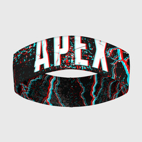 Повязка на голову 3D с принтом APEX LEGENDS GLITCH в Екатеринбурге,  |  | apex | apex legends | battle | battle royal | bloodhound | titanfall | wraith | апекс | апекс легендс | батл рояль | битва | война | каустик | королевская битва