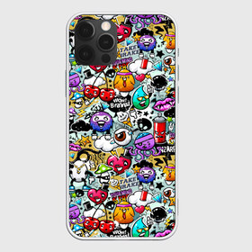 Чехол для iPhone 12 Pro Max с принтом Stickerboom в Екатеринбурге, Силикон |  | art | bomb | graffiti | hearts | monsters | stars | stickerboom | stickers | texture | арт | бомба | вишня | граффити | звезды | монстры | мороженое | сердечки | стикербум | стикеры | текстура