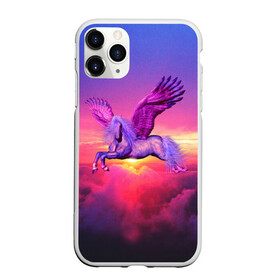 Чехол для iPhone 11 Pro матовый с принтом Dusk Sky Horse в Екатеринбурге, Силикон |  | Тематика изображения на принте: высота | закат | конь | крылья | легенды | летать | летающий | лошадь | мистический | мифология | мифы | небесный | небо | облака | облач | пегас | плед | подушка | полет | пурпурный | сумерки | сумка