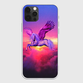 Чехол для iPhone 12 Pro Max с принтом Dusk Sky Horse в Екатеринбурге, Силикон |  | высота | закат | конь | крылья | легенды | летать | летающий | лошадь | мистический | мифология | мифы | небесный | небо | облака | облач | пегас | плед | подушка | полет | пурпурный | сумерки | сумка