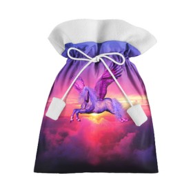 Подарочный 3D мешок с принтом Dusk Sky Horse в Екатеринбурге, 100% полиэстер | Размер: 29*39 см | высота | закат | конь | крылья | легенды | летать | летающий | лошадь | мистический | мифология | мифы | небесный | небо | облака | облач | пегас | плед | подушка | полет | пурпурный | сумерки | сумка