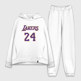 Женский костюм хлопок Oversize с принтом Lakers 24 в Екатеринбурге,  |  | basketball | black | bryant | game | james | kobe | kobebryant | lakers | lebron | los angeles | mamba | nba | rip | slam dunk | баскетбол | баскетболист | брайант | браянт | джеймс | игрок | коби | леброн | лейкерс | лос анджеле