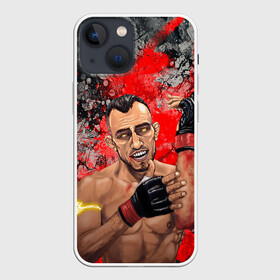 Чехол для iPhone 13 mini с принтом Tony Ferguson в Екатеринбурге,  |  | Тематика изображения на принте: ferguson | mma | tony | tony ferguson | ufs | боец | мма | тони | тони фергюсон | фергюсон | эль кукуй