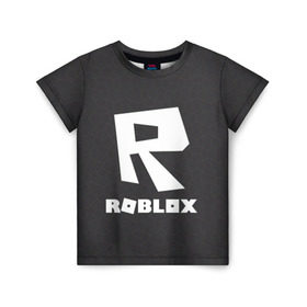 Детская футболка 3D с принтом Roblox. в Екатеринбурге, 100% гипоаллергенный полиэфир | прямой крой, круглый вырез горловины, длина до линии бедер, чуть спущенное плечо, ткань немного тянется | 