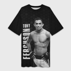 Платье-футболка 3D с принтом EL CUCUY Tony Ferguson в Екатеринбурге,  |  | el cucuy | ferguson | mma | tony | tony ferguson | ufc | арманн | бокс | борьба | джиу джитсу | кукуй | тони | тони фергюсон | фергюсон | эль | эль кукуй | энтони