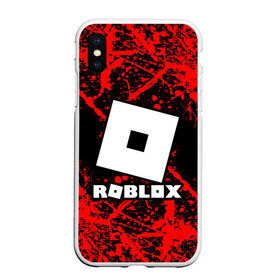 Чехол для iPhone XS Max матовый с принтом Roblox в Екатеринбурге, Силикон | Область печати: задняя сторона чехла, без боковых панелей | game | roblox | блок | игра | игрушка | лего | майнкрафт | персонажи | персонажи из кубиков | роблокс | робот