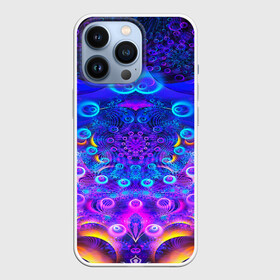 Чехол для iPhone 13 Pro с принтом FRACTAL ILLUSION в Екатеринбурге,  |  | abstract | abstraction | color | fractal | geometry | paitnt | polygon | polygonal | psy | абстракция | геометрия | краски | неоновые | полигоны | психоделика | фрактал