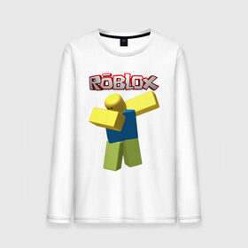 Мужской лонгслив хлопок с принтом Roblox Dab в Екатеринбурге, 100% хлопок |  | game | game roblox | logo roblox | online game | oof roblox dabbing | roblox | roblox dab | roblox noob | игра | игра роблокс | лого роблокс | онлайн игра | онлайн игра роблокс | роблокс | роблокс даб