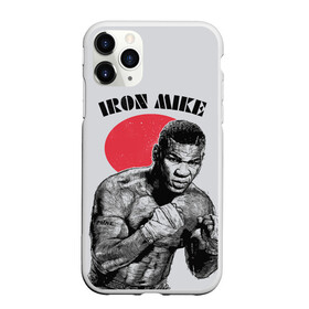 Чехол для iPhone 11 Pro матовый с принтом Iron Mike в Екатеринбурге, Силикон |  | iron mike | iron mike tyson | mike tyson | бокс | железный майк | майк тайсон | таисон | тайсон