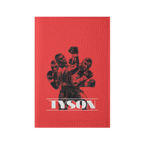 Обложка для паспорта матовая кожа с принтом Tyson в Екатеринбурге, натуральная матовая кожа | размер 19,3 х 13,7 см; прозрачные пластиковые крепления | Тематика изображения на принте: iron mike | iron mike tyson | mike tyson | бокс | железный майк | майк тайсон | таисон | тайсон