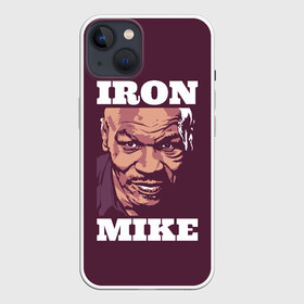 Чехол для iPhone 13 с принтом Mike Tyson в Екатеринбурге,  |  | iron mike | iron mike tyson | mike tyson | бокс | железный майк | майк тайсон | таисон | тайсон