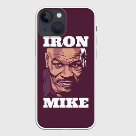 Чехол для iPhone 13 mini с принтом Mike Tyson в Екатеринбурге,  |  | iron mike | iron mike tyson | mike tyson | бокс | железный майк | майк тайсон | таисон | тайсон