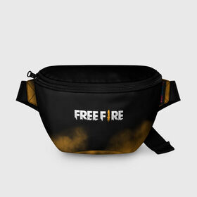 Поясная сумка 3D с принтом Free fire в Екатеринбурге, 100% полиэстер | плотная ткань, ремень с регулируемой длиной, внутри несколько карманов для мелочей, основное отделение и карман с обратной стороны сумки застегиваются на молнию | free fire | freefire | игра free fire | игра фрифаер | фри файр | фрифаер