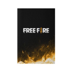 Обложка для паспорта матовая кожа с принтом Free Fire в Екатеринбурге, натуральная матовая кожа | размер 19,3 х 13,7 см; прозрачные пластиковые крепления | 