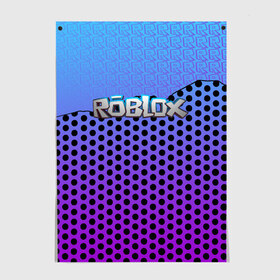 Постер с принтом Roblox Gradient Pattern в Екатеринбурге, 100% бумага
 | бумага, плотность 150 мг. Матовая, но за счет высокого коэффициента гладкости имеет небольшой блеск и дает на свету блики, но в отличии от глянцевой бумаги не покрыта лаком | game | game roblox | logo roblox | online game | r | roblox | игра | игра роблокс | лого | лого роблокс | логотип | надпись | онлайн игра | онлайн игра роблокс | роблокс
