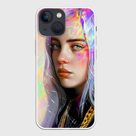 Чехол для iPhone 13 mini с принтом Billie Pinky Wave в Екатеринбурге,  |  | bad | bad guy | billi | billie | billie eilish | eilish | good girl | music | swag | айлиш | беляш | били | били айлиш | билли | билли айлиш | билли эйлиш | биляш | музка | певица | эйлиш