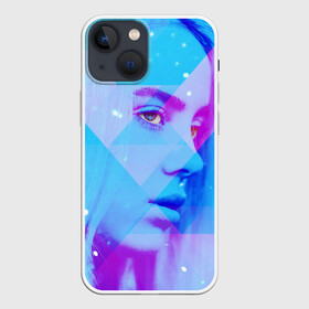 Чехол для iPhone 13 mini с принтом Billie Blue Star в Екатеринбурге,  |  | bad | bad guy | billi | billie | billie eilish | eilish | good girl | music | swag | айлиш | беляш | били | били айлиш | билли | билли айлиш | билли эйлиш | биляш | музка | певица | эйлиш