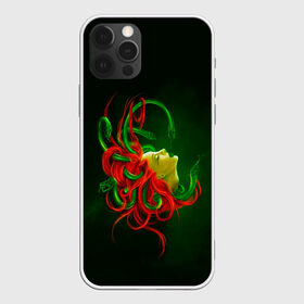 Чехол для iPhone 12 Pro Max с принтом Медуза Горгона в Екатеринбурге, Силикон |  | art | green | monster | арт | боги | волосы | герой | горгона | девушка | злодей | змея | медуза | миф | мифическая | мифология | монстр | персонаж | прикольная | сказка | фантастика | фэнтези