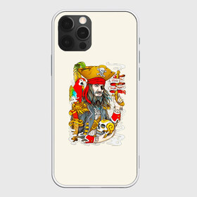 Чехол для iPhone 12 Pro Max с принтом Пират в Екатеринбурге, Силикон |  | art | pirate | skull | арт | борода | дым | капитан | кости | костюм | листья | море | моряк | надпись | нож | оружие | пират | пистолет | попугай | прикольная | птица | череп