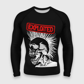 Мужской рашгард 3D с принтом The Exploited в Екатеринбурге,  |  | punks | punks not dead | the exploited | панк не сдох | панки | уоти | череп | эксплоитед