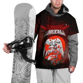 Накидка на куртку 3D с принтом Babymetal в Екатеринбурге, 100% полиэстер |  | Тематика изображения на принте: babymetal | бэбимэтал | каваии метал | музыка | рок | япония