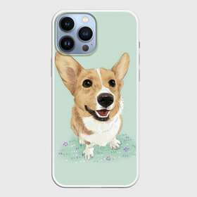 Чехол для iPhone 13 Pro Max с принтом КОРГИ в Екатеринбурге,  |  | animals | corgi | dogs | pets | puppies | queen | животные | корги | королева | песики | питомцы | собаки | щенки