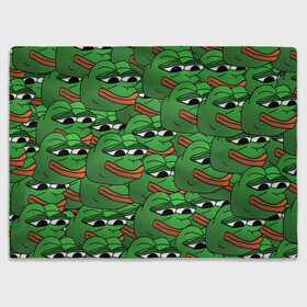 Плед 3D с принтом Pepe The Frog в Екатеринбурге, 100% полиэстер | закругленные углы, все края обработаны. Ткань не мнется и не растягивается | frog | meme | memes | pepe | pepe the frog | грустная жабка | лягушка | лягушонок пепе | мем | мемы