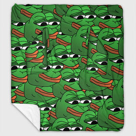 Плед с рукавами с принтом Pepe The Frog в Екатеринбурге, 100% полиэстер | Закругленные углы, все края обработаны. Ткань не мнется и не растягивается. Размер 170*145 | frog | meme | memes | pepe | pepe the frog | грустная жабка | лягушка | лягушонок пепе | мем | мемы