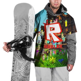 Накидка на куртку 3D с принтом ROBLOX в Екатеринбурге, 100% полиэстер |  | Тематика изображения на принте: game | gamer | logo | roblox | игры | логотип | роблокс