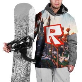 Накидка на куртку 3D с принтом ROBLOX GAME в Екатеринбурге, 100% полиэстер |  | Тематика изображения на принте: game | gamer | logo | roblox | игры | логотип | роблокс