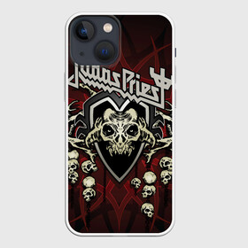 Чехол для iPhone 13 mini с принтом Judas Priest в Екатеринбурге,  |  | breaking the law | judas priest | live | painkiller | гленн типтон | грув | метал | роб хэлфорд | рок | тим оуэнс | хард | хеви