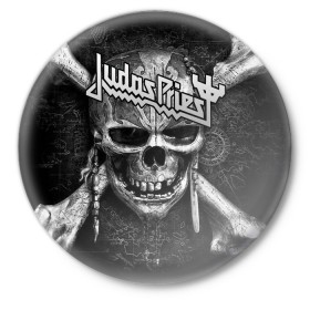 Значок с принтом Judas Priest в Екатеринбурге,  металл | круглая форма, металлическая застежка в виде булавки | Тематика изображения на принте: breaking the law | judas priest | live | painkiller | гленн типтон | грув | метал | роб хэлфорд | рок | тим оуэнс | хард | хеви