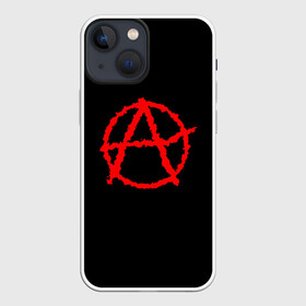 Чехол для iPhone 13 mini с принтом Анархия в Екатеринбурге,  |  | art | rock | sons of anarchy | анархия | арт | группа | егор летов | логотип | музыка | панк | панк рок | прикольная | рок | свобода | хаос