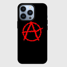 Чехол для iPhone 13 Pro с принтом Анархия в Екатеринбурге,  |  | Тематика изображения на принте: art | rock | sons of anarchy | анархия | арт | группа | егор летов | логотип | музыка | панк | панк рок | прикольная | рок | свобода | хаос