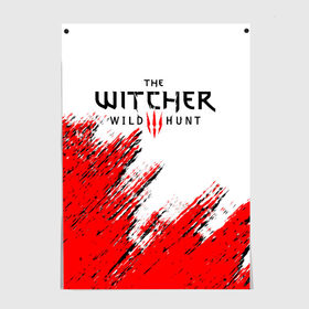 Постер с принтом THE WITCHER. в Екатеринбурге, 100% бумага
 | бумага, плотность 150 мг. Матовая, но за счет высокого коэффициента гладкости имеет небольшой блеск и дает на свету блики, но в отличии от глянцевой бумаги не покрыта лаком | geralt | the witcher | the witcher wild hunt | witcher | ведьмак | ведьмак 3 | геральт | сериал