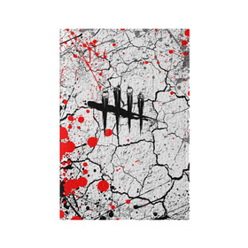Обложка для паспорта матовая кожа с принтом DEAD BY DAYLIGHT в Екатеринбурге, натуральная матовая кожа | размер 19,3 х 13,7 см; прозрачные пластиковые крепления | dbd | dead by daylight | survival horror | дбд | мертвы к рассвету