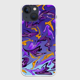 Чехол для iPhone 13 mini с принтом Абстракция в Екатеринбурге,  |  | abstract art | abstraction | art | абстракция | белая | залив | искусство | космос | облака | разноцветный | текстура | туманность синяя | фрактал