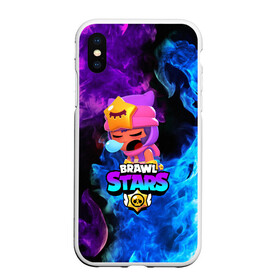 Чехол для iPhone XS Max матовый с принтом BRAWL STARS SANDY в Екатеринбурге, Силикон | Область печати: задняя сторона чехла, без боковых панелей | 8 bit | 8 бит | bibi | brawl stars | crow | el brown | leon | leon shark | max | mr.p | sally leon | sandy | shark | stars | tara | virus | werewolf | акула | биби | вирус | ворон | леон | оборотень | пингвин