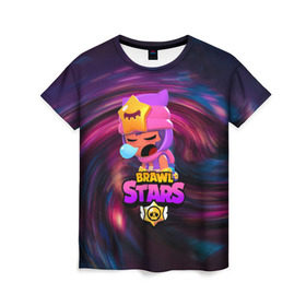 Женская футболка 3D с принтом BRAWL STARS SANDY в Екатеринбурге, 100% полиэфир ( синтетическое хлопкоподобное полотно) | прямой крой, круглый вырез горловины, длина до линии бедер | 8 bit | 8 бит | bibi | brawl stars | crow | el brown | leon | leon shark | max | mr.p | sally leon | sandy | shark | stars | tara | virus | werewolf | акула | биби | вирус | ворон | леон | оборотень | пингвин