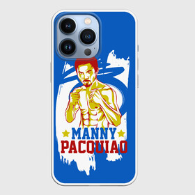 Чехол для iPhone 13 Pro с принтом Manny Pacquiao в Екатеринбурге,  |  | Тематика изображения на принте: manny pacquiao | pac man | pacquiao | бокс | мэнни пакьяо | пакьяо