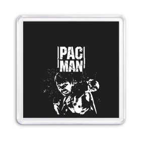 Магнит 55*55 с принтом Pac Man в Екатеринбурге, Пластик | Размер: 65*65 мм; Размер печати: 55*55 мм | manny pacquiao | pac man | pacquiao | бокс | мэнни пакьяо | пакьяо