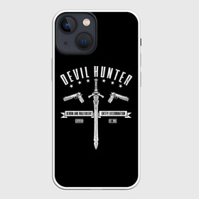 Чехол для iPhone 13 mini с принтом DMC в Екатеринбурге,  |  | anime | art | devil | devil my cry | dmc | game | horror | limbo | resident evil | ад | аниме | арт | данте | демон | дьявол | игра | лимбо | лого | парню | персонаж | прикольная | самурай | хидэки камия | хоррор | япония