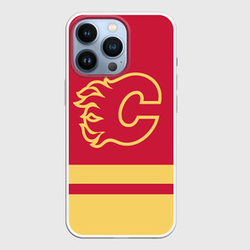 Чехол для iPhone 13 Pro с принтом Калгари Флэймз в Екатеринбурге,  |  | calgary | calgary flames | flames | hockey | nhl | usa | калгари | калгари флэймз | нхл | спорт | сша | флэймз | хоккей | шайба