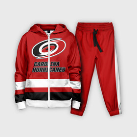 Детский костюм 3D с принтом Каролина Харрикейнз в Екатеринбурге,  |  | carolina | carolina hurricanes | hockey | hurricanes | nhl | usa | каролина | каролина харрикейнз | нхл | спорт | сша | харрикейнз | хоккей | шайба