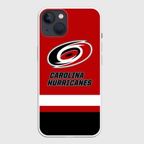 Чехол для iPhone 13 с принтом Каролина Харрикейнз в Екатеринбурге,  |  | carolina | carolina hurricanes | hockey | hurricanes | nhl | usa | каролина | каролина харрикейнз | нхл | спорт | сша | харрикейнз | хоккей | шайба