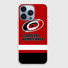 Чехол для iPhone 13 Pro с принтом Каролина Харрикейнз в Екатеринбурге,  |  | carolina | carolina hurricanes | hockey | hurricanes | nhl | usa | каролина | каролина харрикейнз | нхл | спорт | сша | харрикейнз | хоккей | шайба