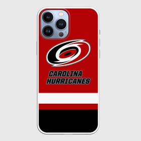 Чехол для iPhone 13 Pro Max с принтом Каролина Харрикейнз в Екатеринбурге,  |  | carolina | carolina hurricanes | hockey | hurricanes | nhl | usa | каролина | каролина харрикейнз | нхл | спорт | сша | харрикейнз | хоккей | шайба