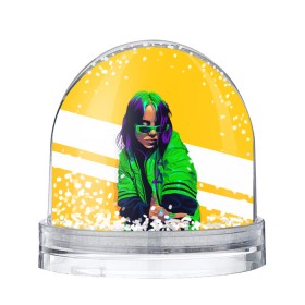 Снежный шар с принтом Green Eilish в Екатеринбурге, Пластик | Изображение внутри шара печатается на глянцевой фотобумаге с двух сторон | bad guy | billie eilish | music | ocean eyes | pop | билли айлиш | билли эйлиш | девушка | музыка