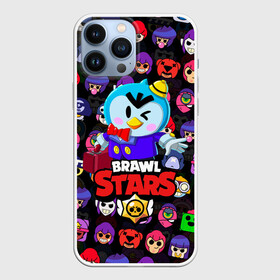 Чехол для iPhone 13 Pro Max с принтом BRAWL STARS  MR.P в Екатеринбурге,  |  | Тематика изображения на принте: 8 bit | 8 бит | bibi | brawl stars | crow | el brown | leon | leon shark | max | mr.p | sally leon | shark | stars | virus | werewolf | акула | биби | вирус | ворон | леон | оборотень | пингвин